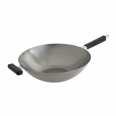 JOYCE CHEN Professional Series Carbon Steel Wok with Phenolic Handles, 14-In. J22-0060